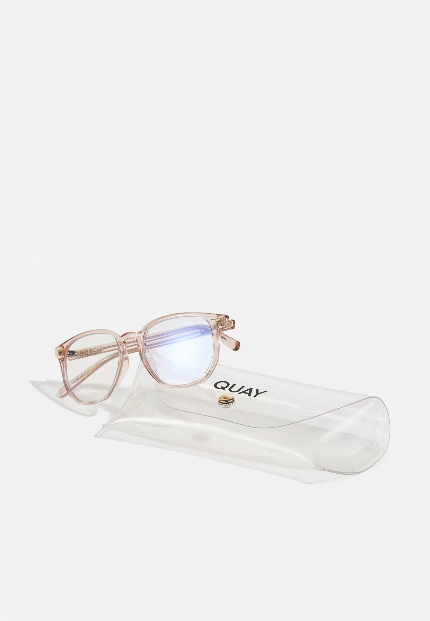 QUAY AUSTRALIA Ctrl Unisex - Brillen Met Blauwlichtfilter - Champagne/Clear 4 QUAY AUSTRALIA Ctrl Unisex - Brillen Met Blauwlichtfilter - Champagne/Clear - Afbeelding 4