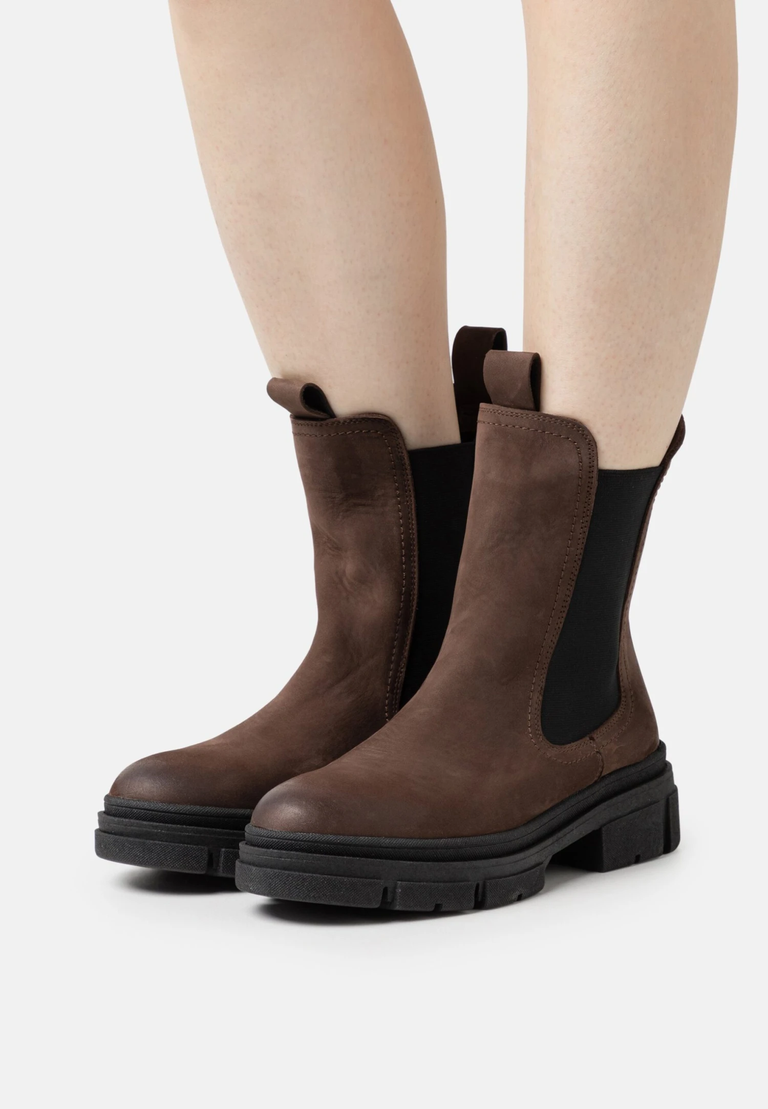 Tamaris Enkellaarsjes Met Plateauzool - Mocca 1 Tamaris Enkellaarsjes Met Plateauzool - Mocca