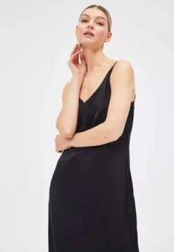 Double Slip - Jurk - Black -Kleding Discount Winkel 05f49faf57c04e9ea5d10648400cd42c