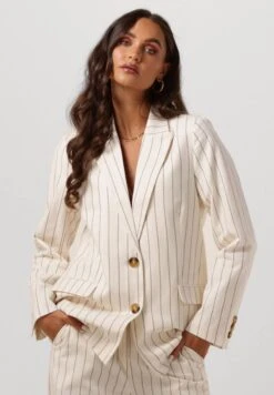 Second Female Halflange Jas - Gebroken Wit