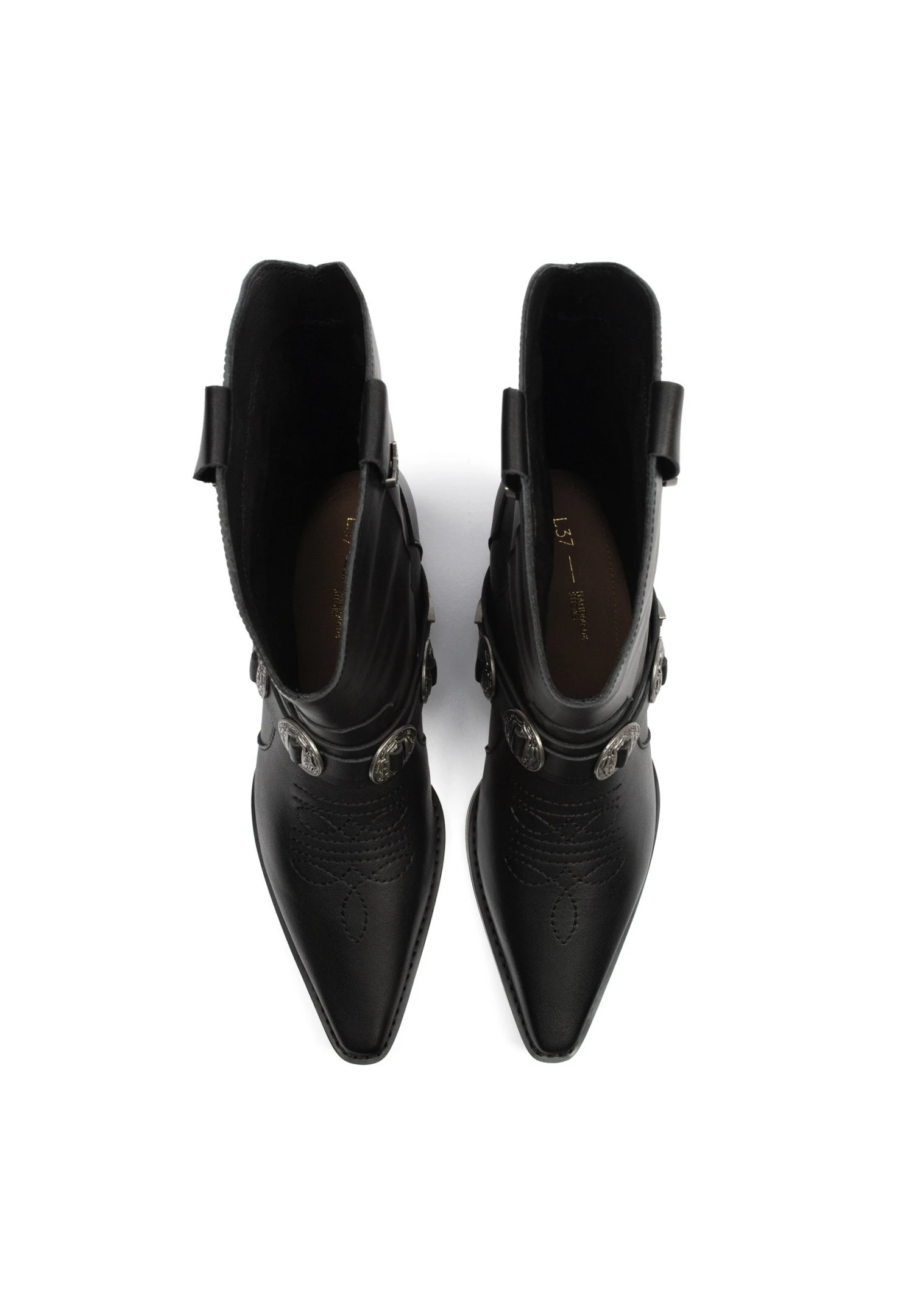 L37 Cast In Steel - Cowboy-/Bikerlaarsjes - Black 3 L37 Cast In Steel - Cowboy-/Bikerlaarsjes - Black - Afbeelding 3