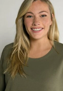 Ulla Popken T-Shirt Basic - Lodengrün -Kleding Discount Winkel 07c2f119b7c84ad387bbf0dd5a151ba8