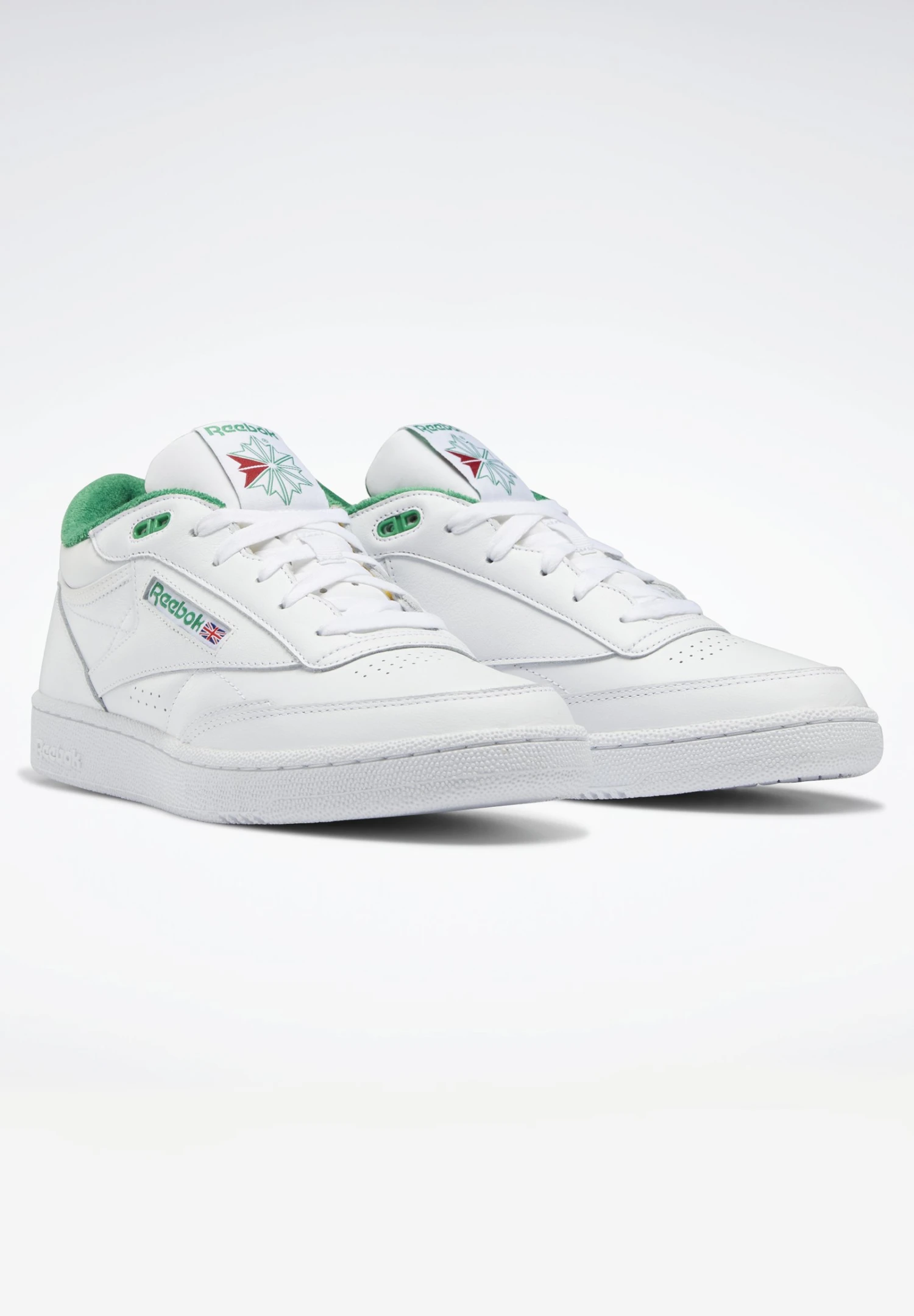 Reebok Classic Club C Mid Ii Unisex - Sneakers Laag - Ftwr White/Ftwr White/Glen Green 4 Reebok Classic Club C Mid Ii Unisex - Sneakers Laag - Ftwr White/Ftwr White/Glen Green - Afbeelding 4