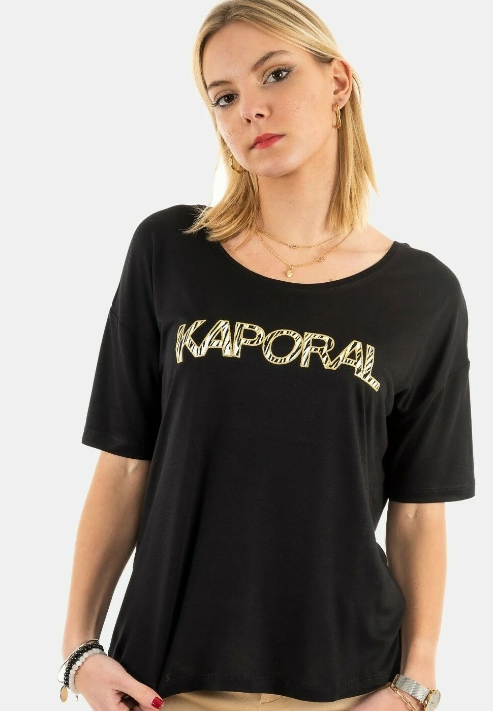 KAPORAL Joel - T-Shirt Print - Noir 1 KAPORAL Joel - T-Shirt Print - Noir