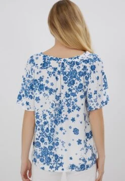 ONE STEP Corto - T-Shirt Print - White Blue -Kleding Discount Winkel 0cf8f4215f1541df91f1e499c59b8550