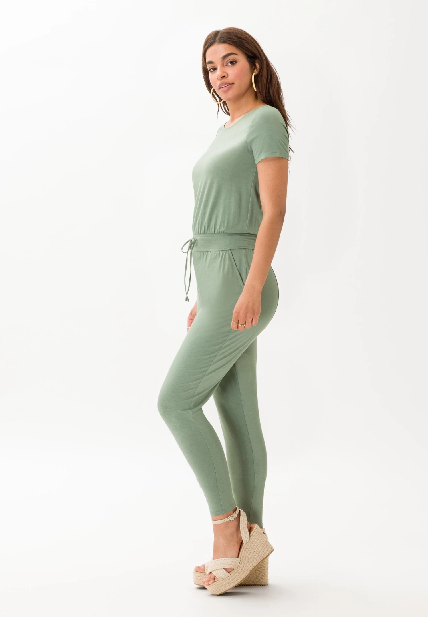 Lana - Jumpsuit - Thyme 3 Lana - Jumpsuit - Thyme - Afbeelding 3
