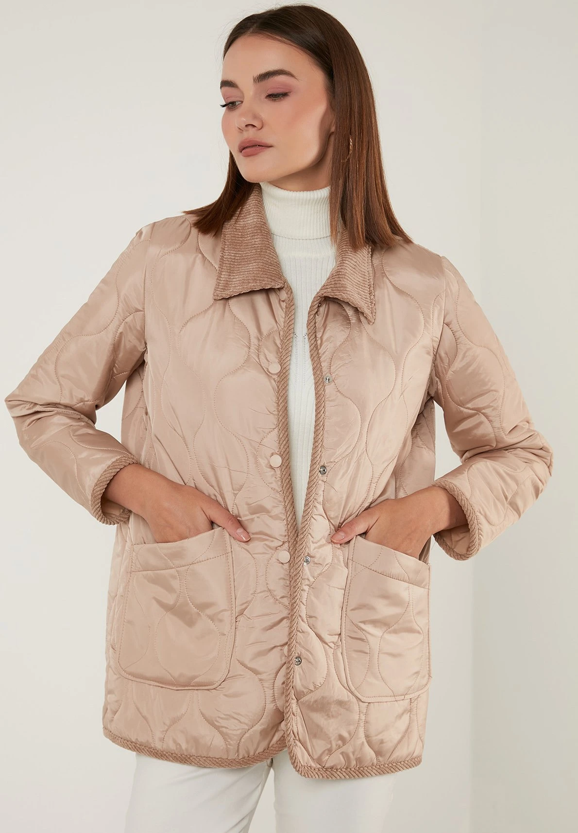 LELA Regular Fit - Winterjas - Beige 1 LELA Regular Fit - Winterjas - Beige