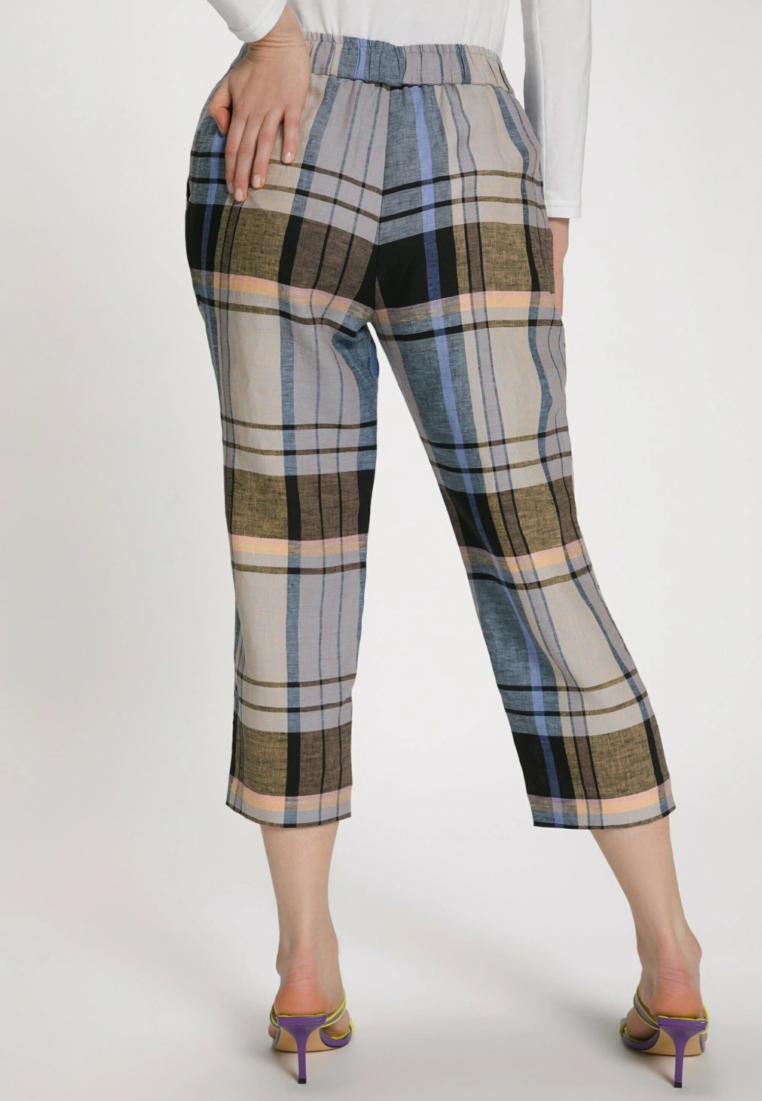 Ulla Popken Broek - Camel Multi 3 Ulla Popken Broek - Camel Multi - Afbeelding 3