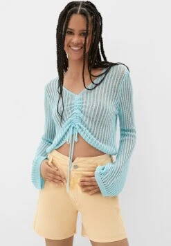 QS By S.Oliver Mit Versetzten Gürtelschlaufen - Jeansshort - Zitrone