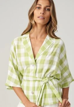 Celeste - Overhemdblouse - Apple Gingham -Kleding Discount Winkel 1bfe94cdf72e44b3810b10f510c823b9