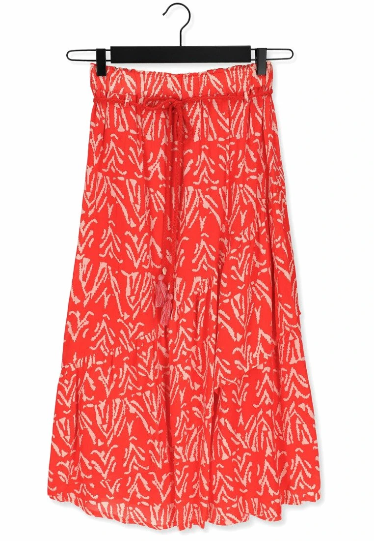 Kimberly- A-Lijn Rok - Oranje 4 Kimberly- A-Lijn Rok - Oranje - Afbeelding 4