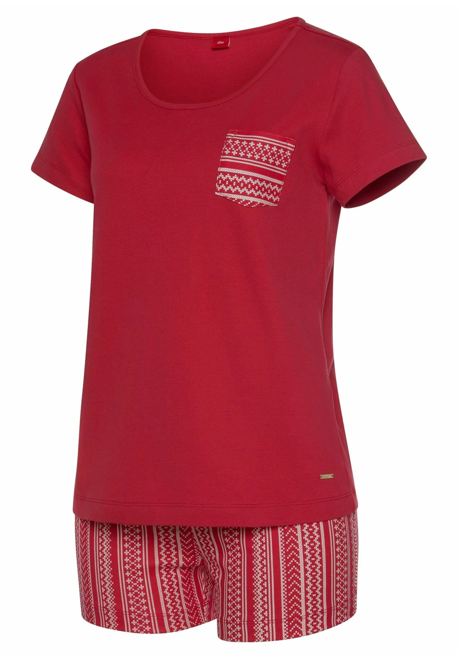 S.Oliver Pyjama - Cherryrot 2 S.Oliver Pyjama - Cherryrot - Afbeelding 2