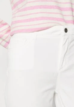 Marc O'Polo 5 Pocket Mid Waist Slim Fit 7 8 Length - Broek - White -Kleding Discount Winkel 226663cfaa4c45b5aa6fcb1b31c9cc3c