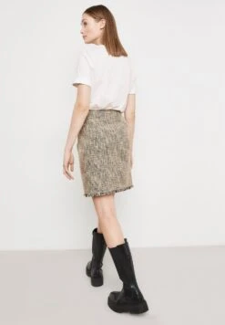 Taifun Mit Fransenkante - A-Lijn Rok - Roasted Hazel Gemustert -Kleding Discount Winkel 2682436b883e41bf8ff43e2dcca6e105