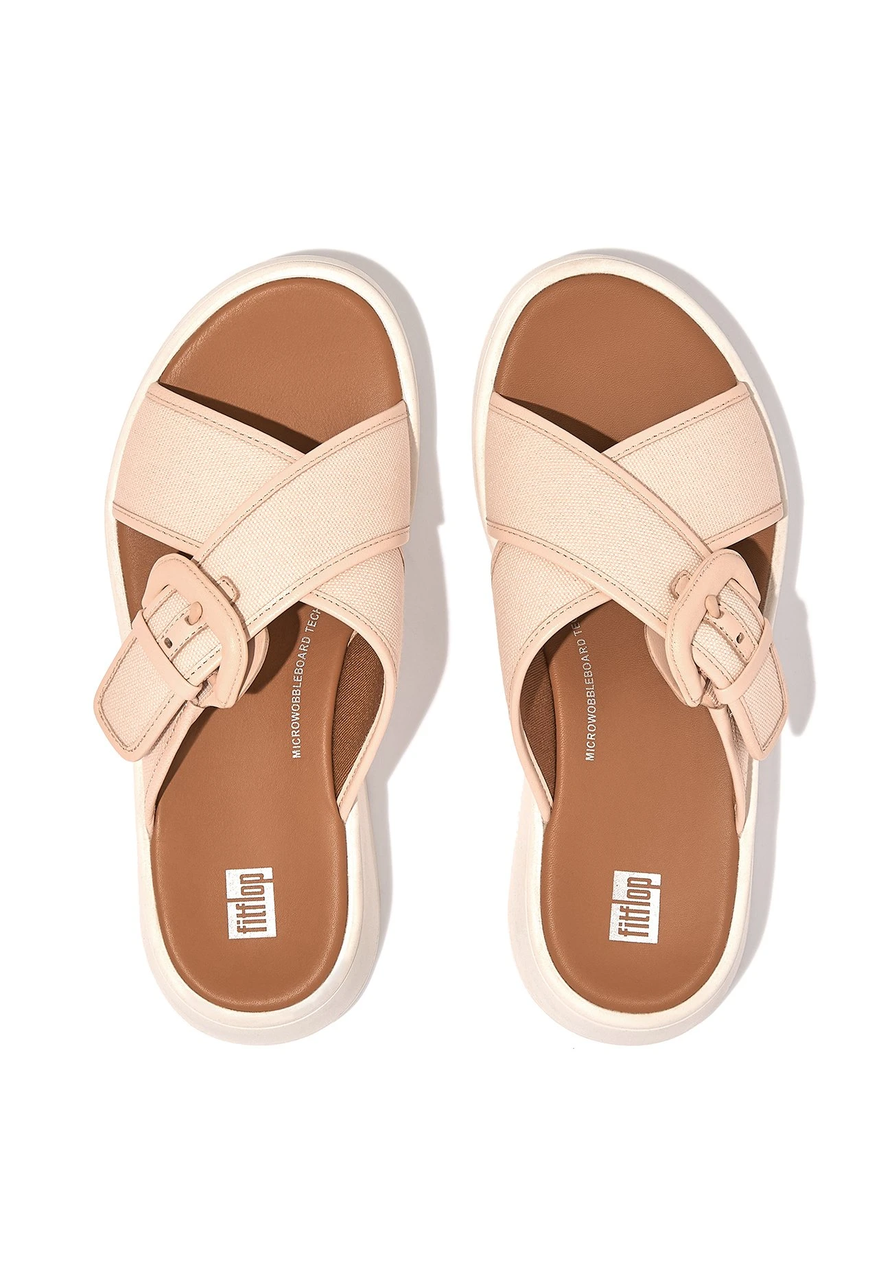 Fitflop Cross Slides- Muiltjes - Pink 2 Fitflop Cross Slides- Muiltjes - Pink - Afbeelding 2