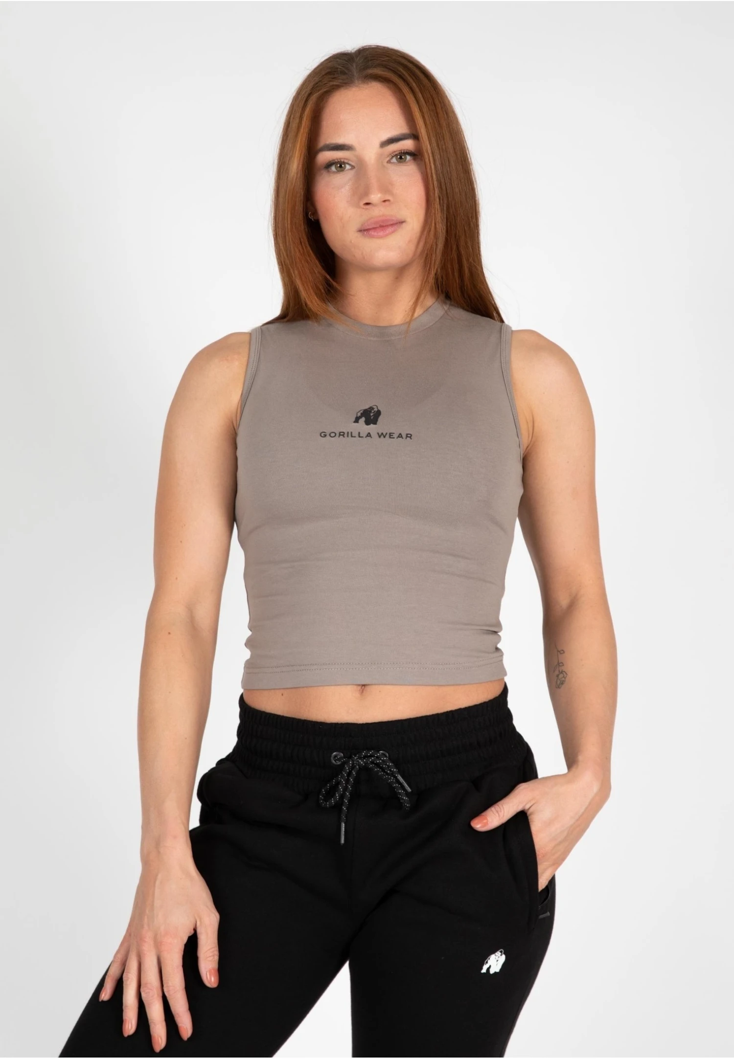 Gorilla Wear Livonia Crop- Top - Beige 1 Gorilla Wear Livonia Crop- Top - Beige