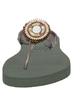 Selena - Badslippers - Army Green -Kleding Discount Winkel 33a77361bec740b183830257442e2f0b