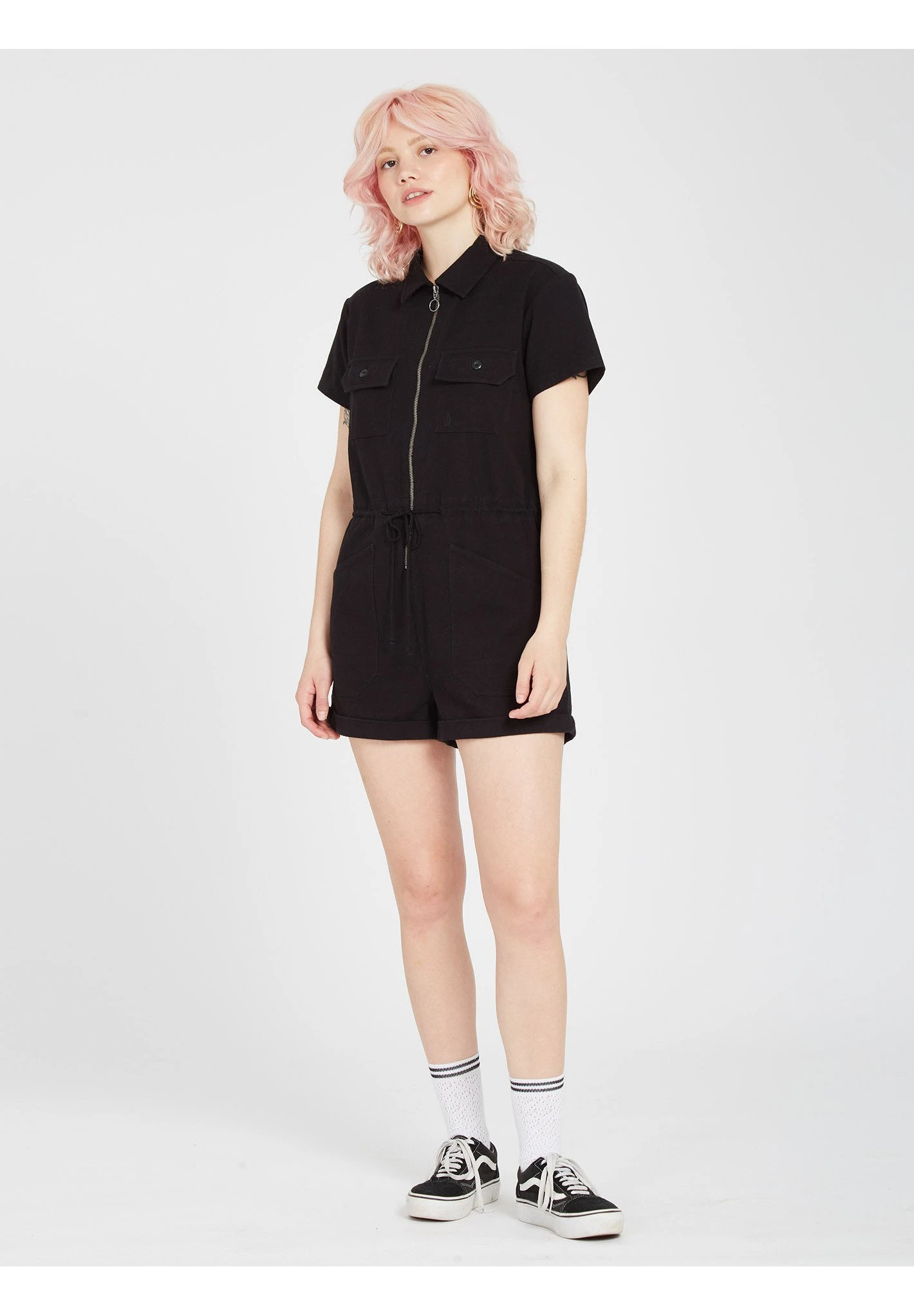 Volcom Wheelfrite Romper - Jumpsuit - Black 2 Volcom Wheelfrite Romper - Jumpsuit - Black - Afbeelding 2