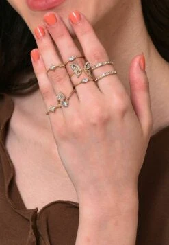 4 Pack - Ring - Gold Coloured