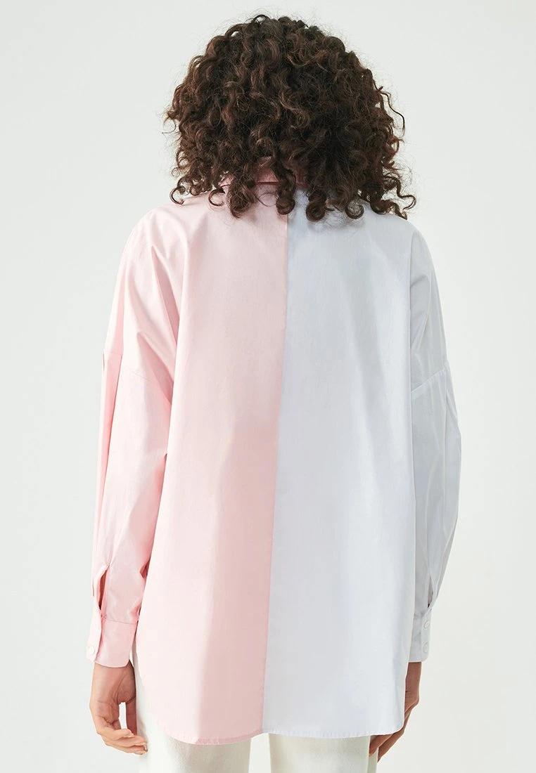 Requisite - Overhemdblouse - Pink White 3 Requisite - Overhemdblouse - Pink White - Afbeelding 3