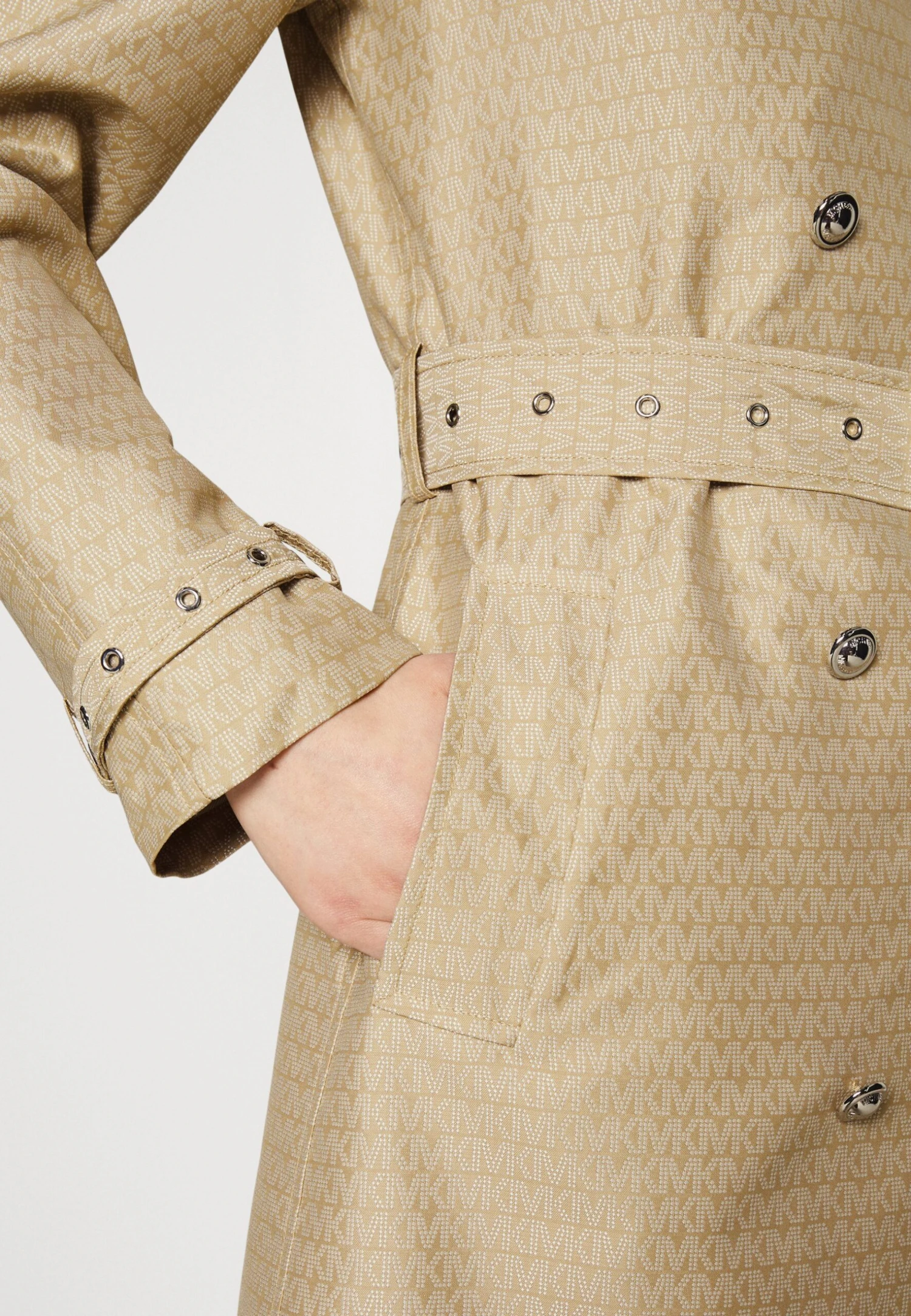 MICHAEL Michael Kors Logo Eco - Trenchcoat - Khaki 5 MICHAEL Michael Kors Logo Eco - Trenchcoat - Khaki - Afbeelding 5