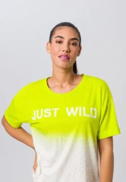 1/2 Ärmel Exotic Adventure - T-Shirt Print - Ecru Limette -Kleding Discount Winkel 42b98b41be50481bacc82f8446619c55