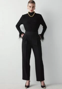 Ipekyol Textures Carrot Fit - Broek - Black