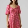 Vero Moda Mini - Jurk - Pink Yarrow