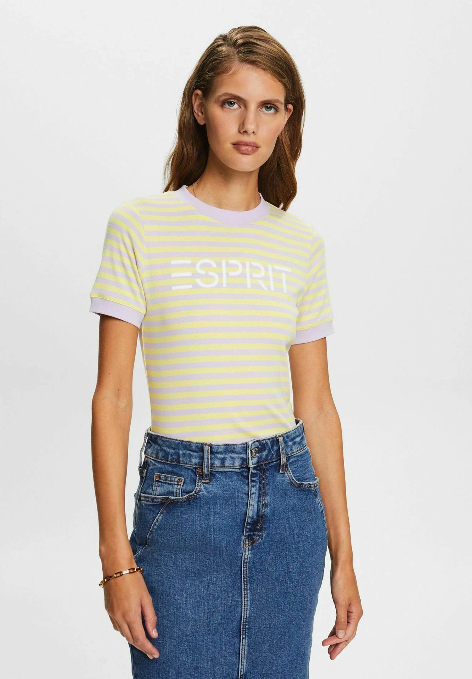 ESPRIT T-Shirt Print - Pastel Yellow 1 ESPRIT T-Shirt Print - Pastel Yellow