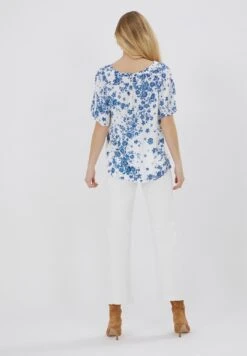 ONE STEP Corto - T-Shirt Print - White Blue -Kleding Discount Winkel 46f7b32e6d094438b7c47c6734422c04