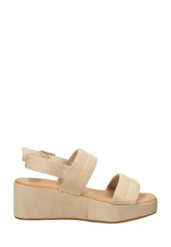 Sandalen Met Sleehak - Beige -Kleding Discount Winkel 484637dbbd9549c589c48491a71dd0d8