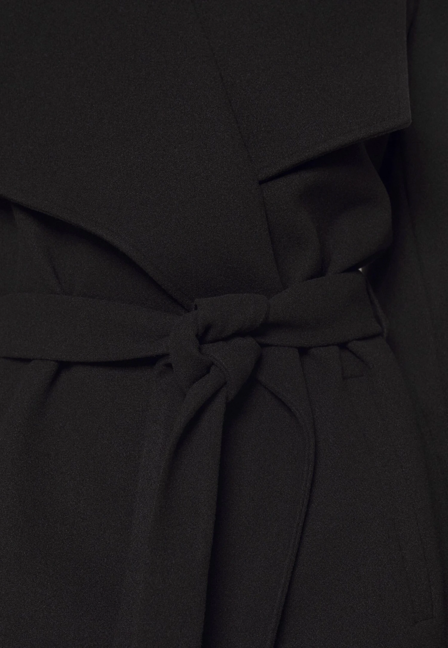 Vipoko Collar Coat - Halflange Jas - Black 6 Vipoko Collar Coat - Halflange Jas - Black - Afbeelding 6