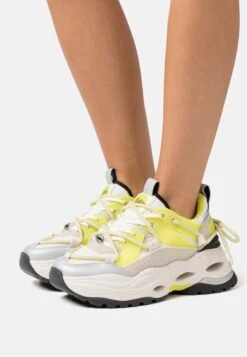 Buffalo Triplet Lace - Sneakers Laag - Cream/Lime