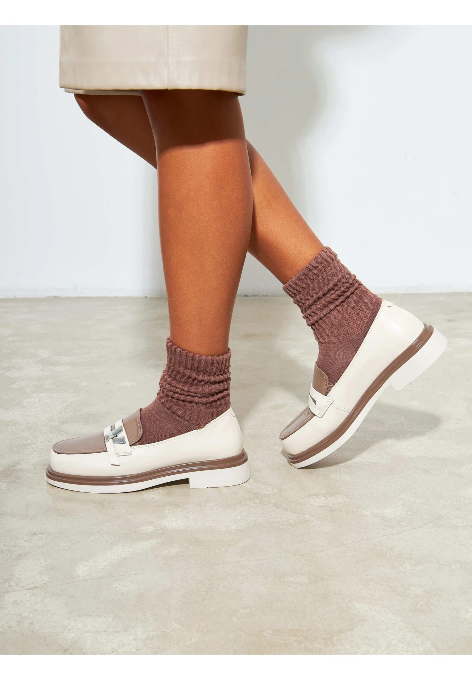 Mocassins - Beige 2 Mocassins - Beige - Afbeelding 2