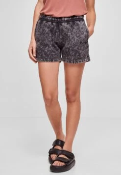 URBAN CLASSICS Towel Washed - Shorts - Black