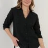 LELA Slim Fit - Overhemdblouse - Black