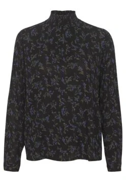 Kaffe Katrine Amber - Blouse - Black Purple Flower Print -Kleding Discount Winkel 5375b432d08d49868bc3bc5c58068a28