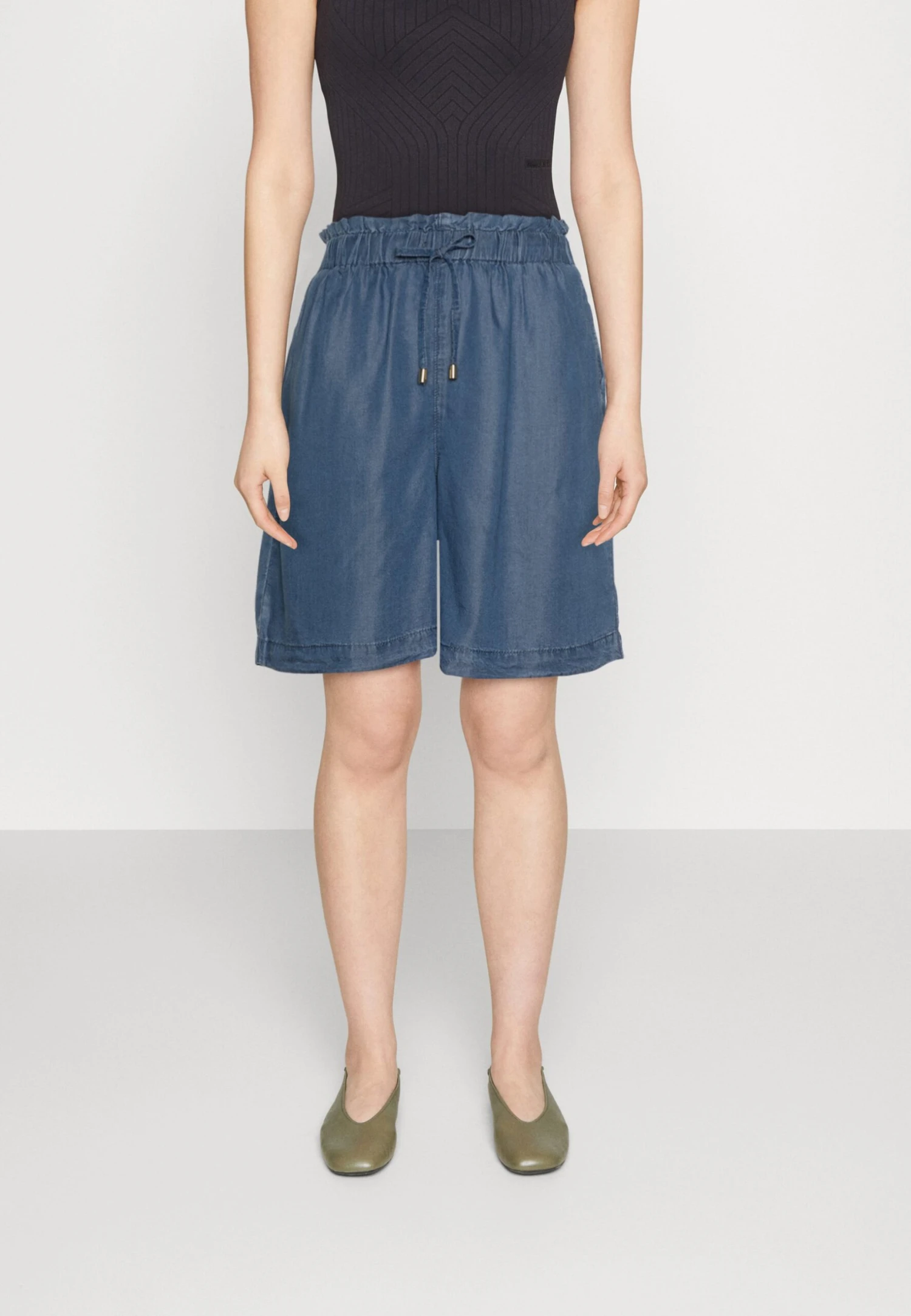 Lsuellen - Shorts - Medium Blue 1 Lsuellen - Shorts - Medium Blue