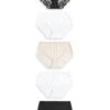Next 5 Pack - Slip - Black White Nude