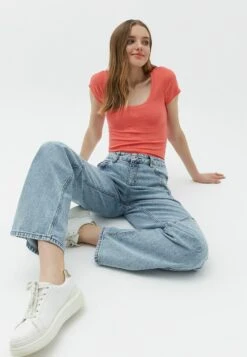 Mit Gerippter Optik - T-Shirt Basic - Dubarry -Kleding Discount Winkel 56cf670429b841829509b7810f2f8eb7