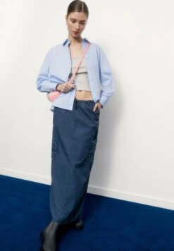 PULL & BEAR With An Elastic Waistband - Maxirok - Dark Blue 9 PULL & BEAR With An Elastic Waistband - Maxirok - Dark Blue -Kleding Discount Winkel 591b7e107ea4441585b474bffc3df3ba