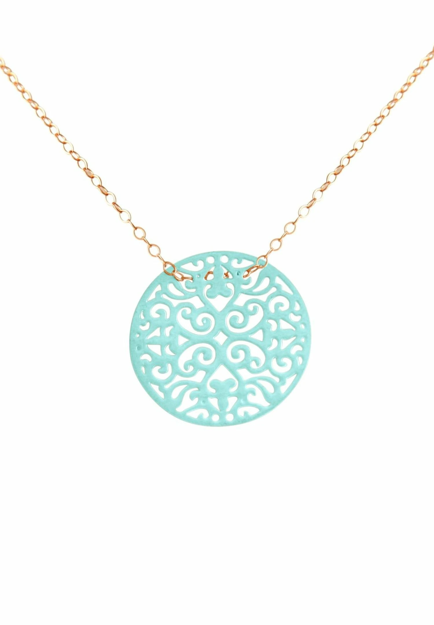Gemshine Yoga Mandala Kreis - Ketting - Rose Gold Coloured 5 Gemshine Yoga Mandala Kreis - Ketting - Rose Gold Coloured - Afbeelding 5