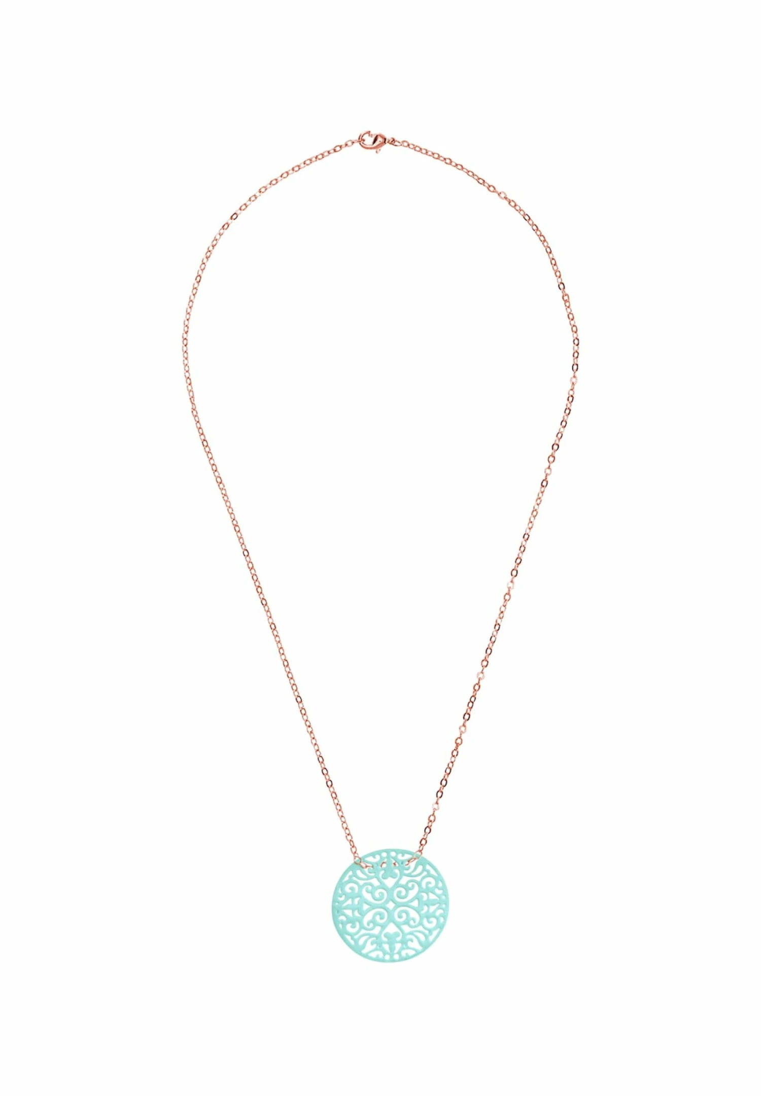 Gemshine Yoga Mandala Kreis - Ketting - Rose Gold Coloured 1 Gemshine Yoga Mandala Kreis - Ketting - Rose Gold Coloured