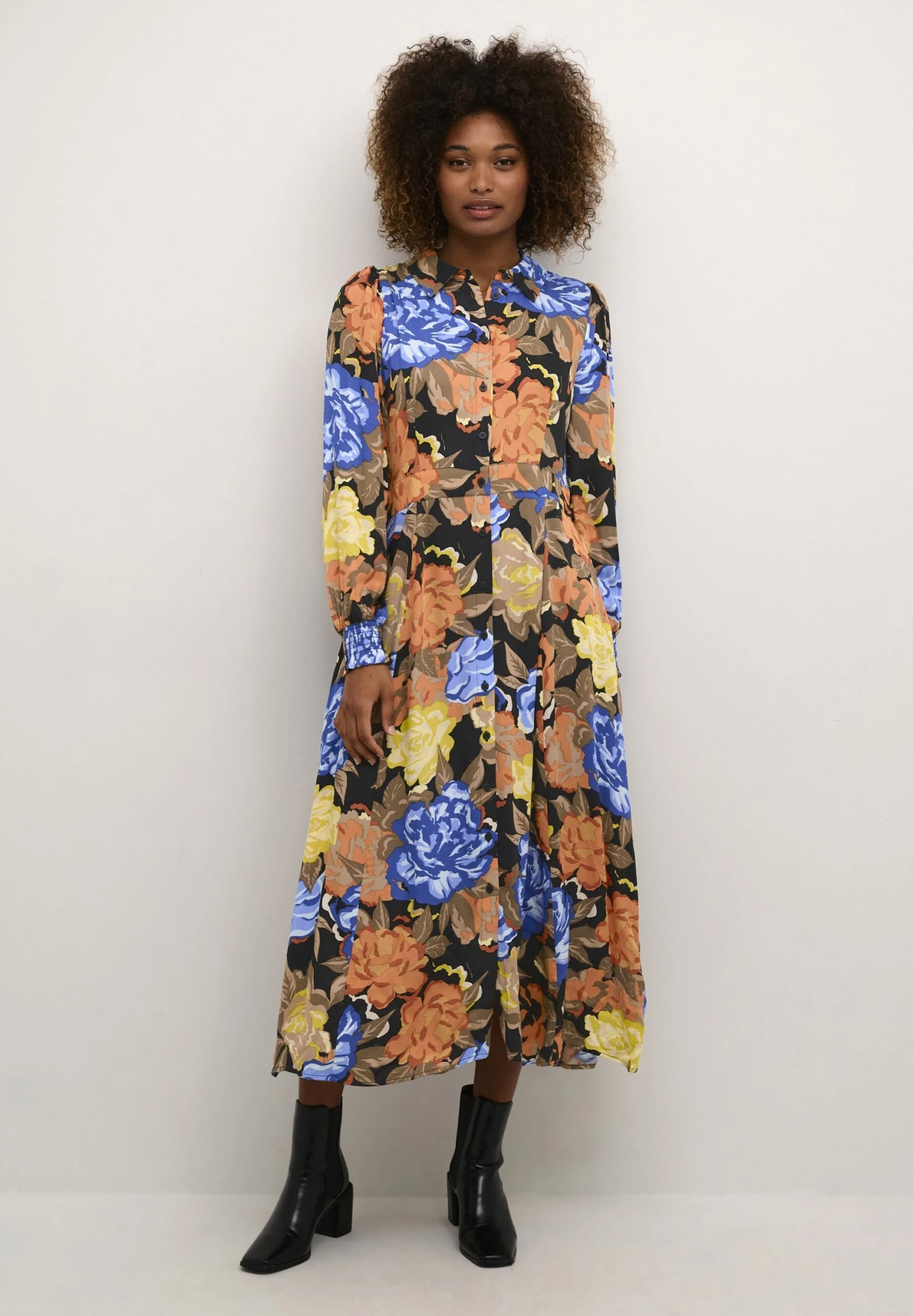 Culture Virna- Blousejurk - Celery W O Foil 1 Culture Virna- Blousejurk - Celery W O Foil