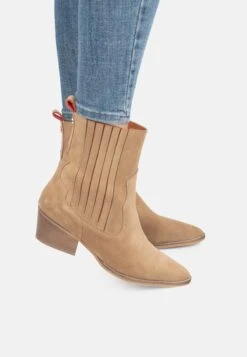 Western - Korte Laarzen - Dark Beige