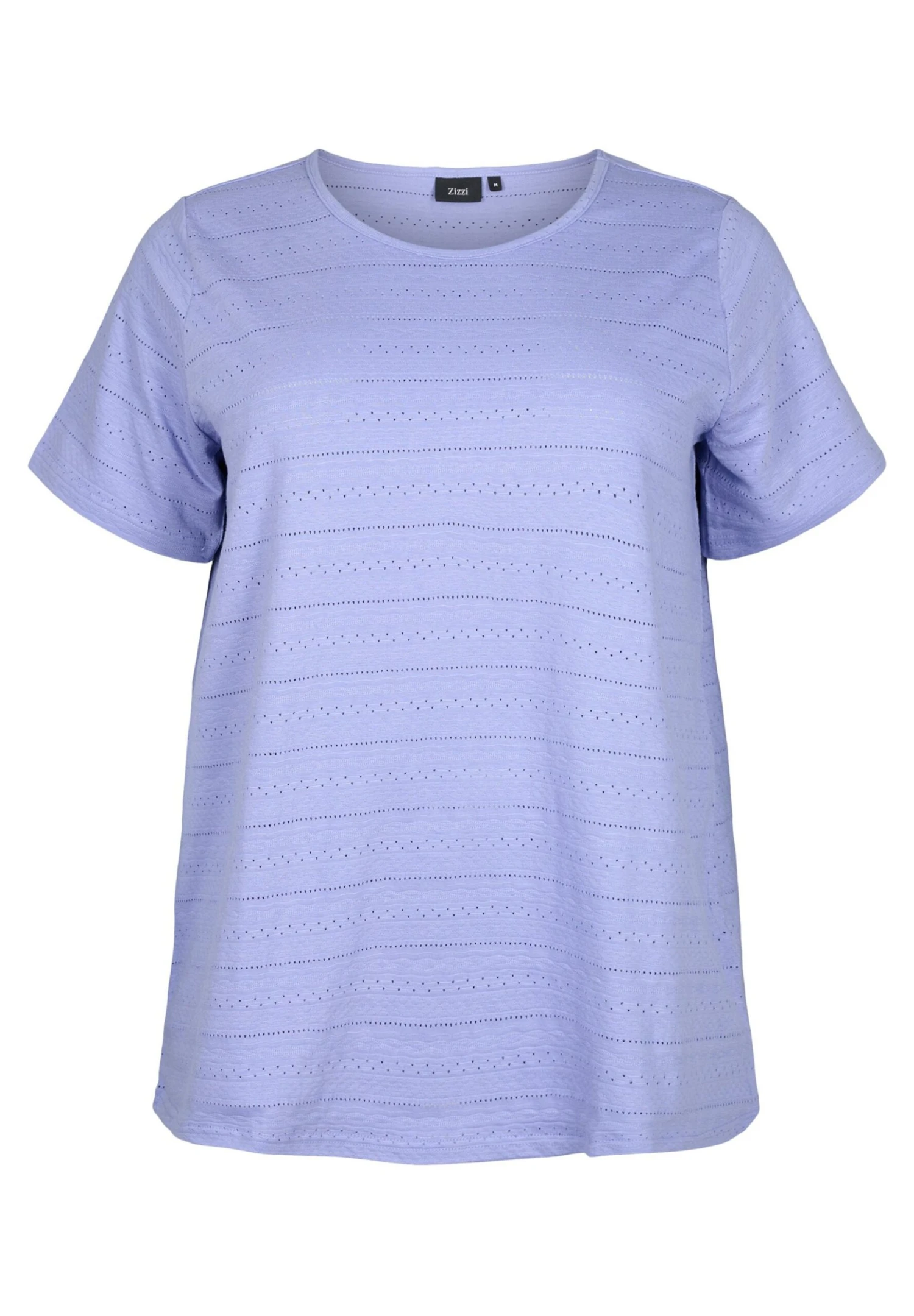 Zizzi Short-Sleeved- T-Shirt Print - Lavender Violet 4 Zizzi Short-Sleeved- T-Shirt Print - Lavender Violet - Afbeelding 4