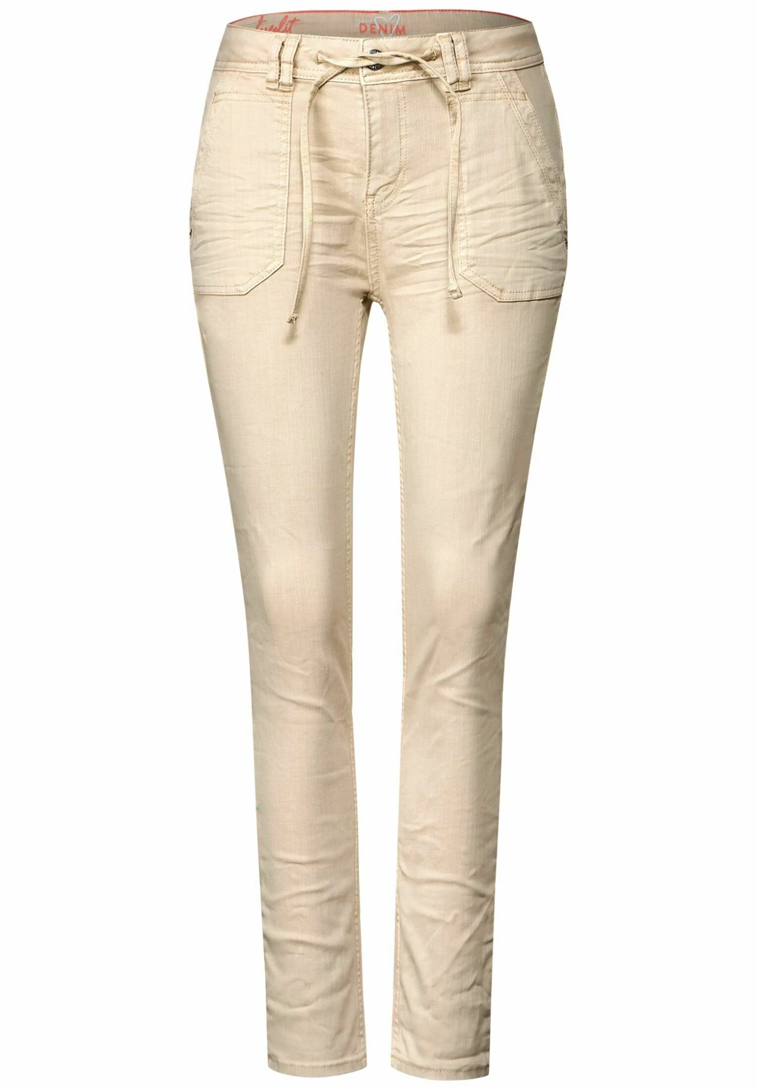 STREET ONE Slim Fit Jeans - Beige 4 STREET ONE Slim Fit Jeans - Beige - Afbeelding 4