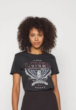 ONLY Lucy Reg S/S Jrs Noos - T-Shirt Print - Black