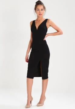 Bestsellers 1 Wal G V Neck Midi - Jerseyjurk - Black