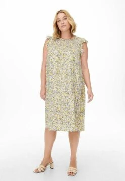 Bestsellers 15 ONLY CARMAKOMA Curvy Rüschenärmel - Jurk - Cloud Dancer